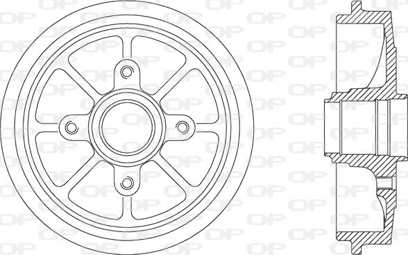 Open Parts BAD9030.30 - Bremžu trumulis ps1.lv