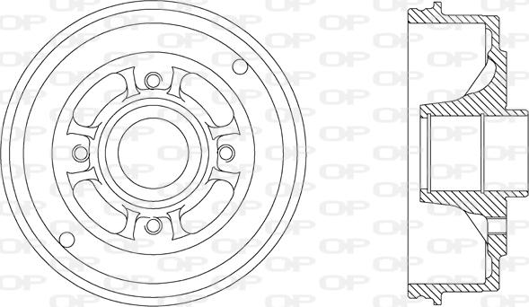 Open Parts BAD9038.30 - Bremžu trumulis ps1.lv