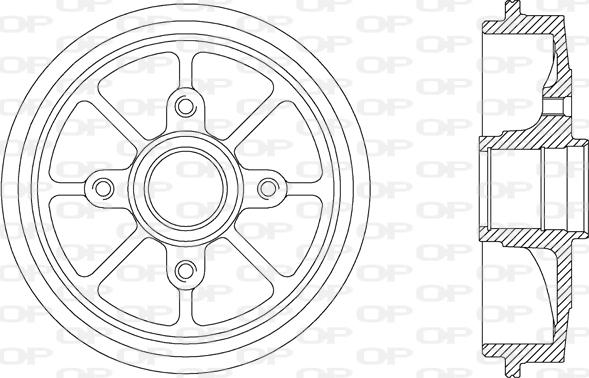 Open Parts BAD9029.30 - Bremžu trumulis ps1.lv