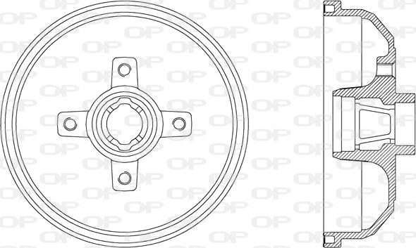 Open Parts BAD9021.40 - Bremžu trumulis ps1.lv