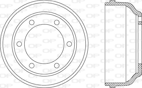 Open Parts BAD9022.10 - Bremžu trumulis ps1.lv