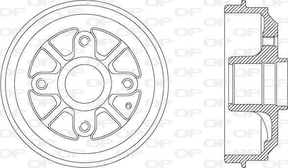 Open Parts BAD9027.30 - Bremžu trumulis ps1.lv