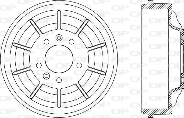 Open Parts BAD9079.10 - Bremžu trumulis ps1.lv