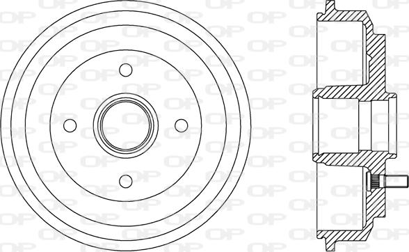 Open Parts BAD9072.30 - Bremžu trumulis ps1.lv