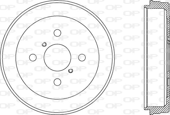 Open Parts BAD9077.10 - Bremžu trumulis ps1.lv