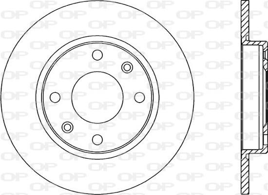 Open Parts BDA1428.10 - Bremžu diski ps1.lv