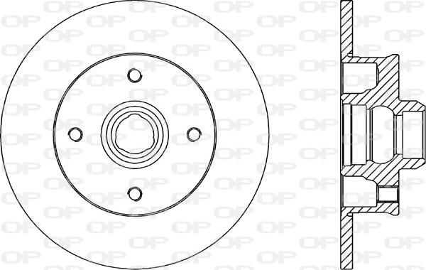 Open Parts BDA1583.10 - Bremžu diski ps1.lv