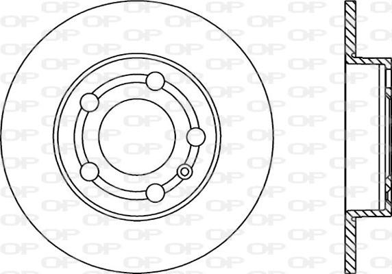 Open Parts BDA1668.10 - Bremžu diski ps1.lv