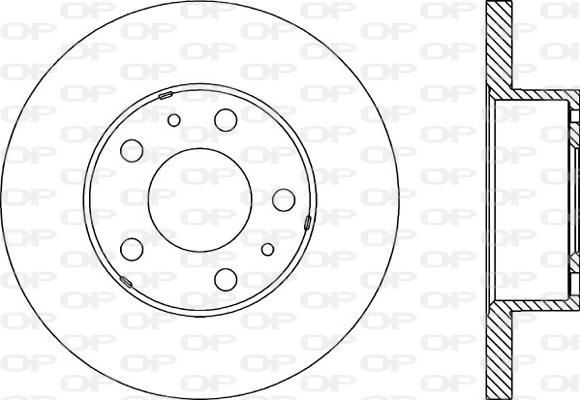 Open Parts BDA1150.10 - Bremžu diski ps1.lv