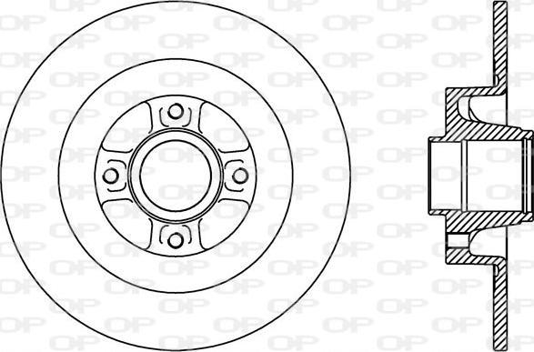 Open Parts BDA2427.10 - Bremžu diski ps1.lv