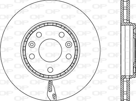 Open Parts BDA2546.20 - Bremžu diski ps1.lv