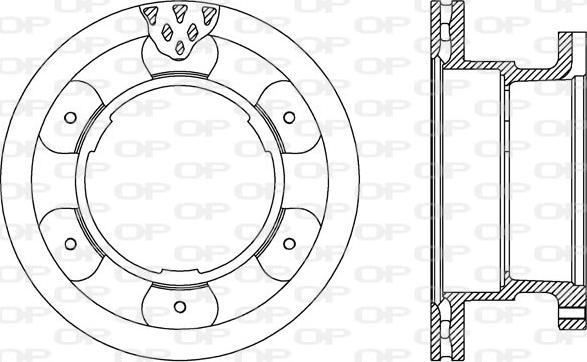 Open Parts BDA2542.20 - Bremžu diski ps1.lv