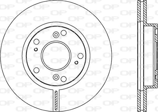 Open Parts BDA2554.20 - Bremžu diski ps1.lv