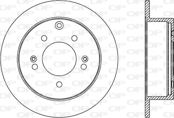 Open Parts BDA2570.10 - Bremžu diski ps1.lv