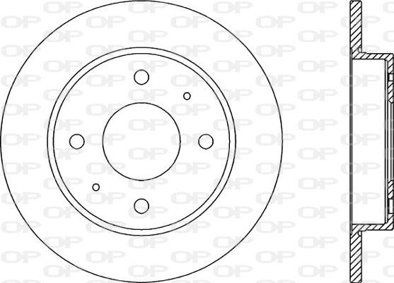 Open Parts BDA2039.10 - Bremžu diski ps1.lv