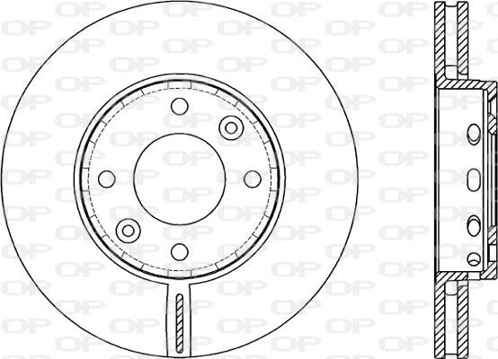 Open Parts BDA2070.20 - Bremžu diski ps1.lv