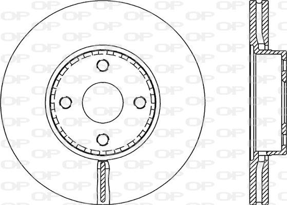 Open Parts BDA2155.20 - Bremžu diski ps1.lv