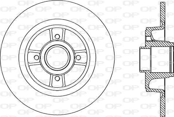 Open Parts BDA2166.10 - Bremžu diski ps1.lv