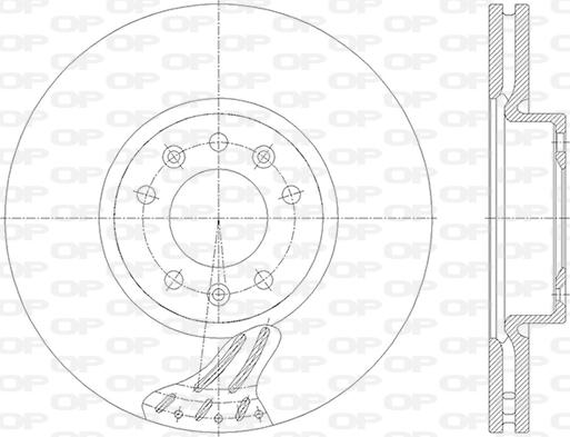 Open Parts BDA2845.20 - Bremžu diski ps1.lv