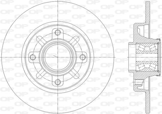 Open Parts BDA2841.30 - Bremžu diski ps1.lv