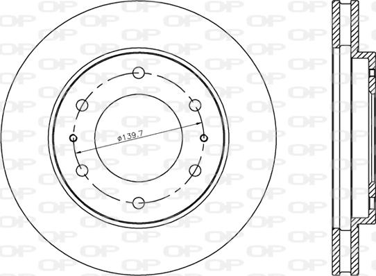 Open Parts BDA2803.20 - Bremžu diski ps1.lv