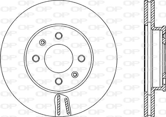 Open Parts BDA2350.20 - Bremžu diski ps1.lv