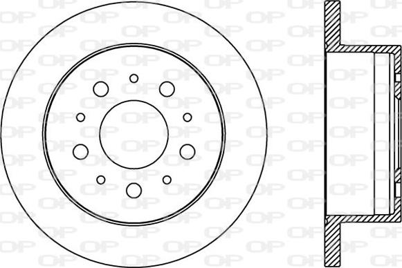 Open Parts BDA2384.10 - Bremžu diski ps1.lv