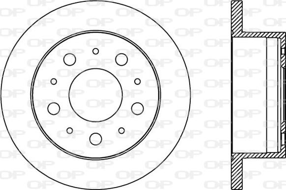 Open Parts BDA2385.10 - Bremžu diski ps1.lv