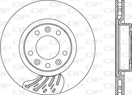 Open Parts BDA2742.20 - Bremžu diski ps1.lv