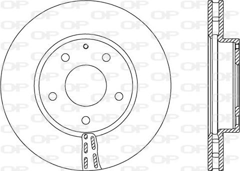 Open Parts BDA2730.20 - Bremžu diski ps1.lv