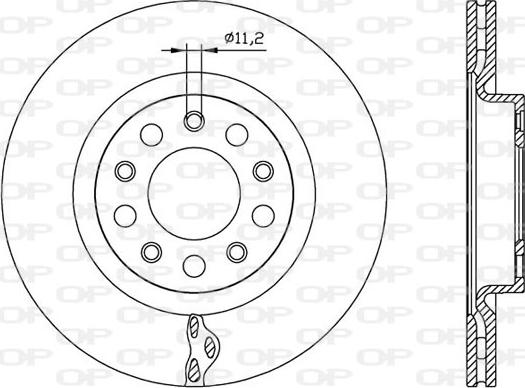 Open Parts BDR2560.20 - Bremžu diski ps1.lv