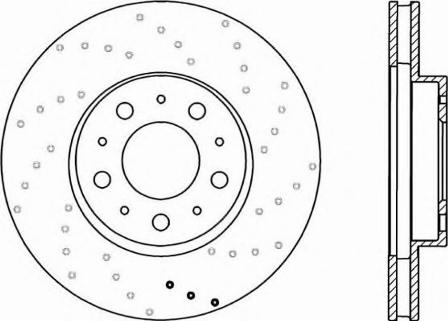 Open Parts BDRS1614.25 - Bremžu diski ps1.lv