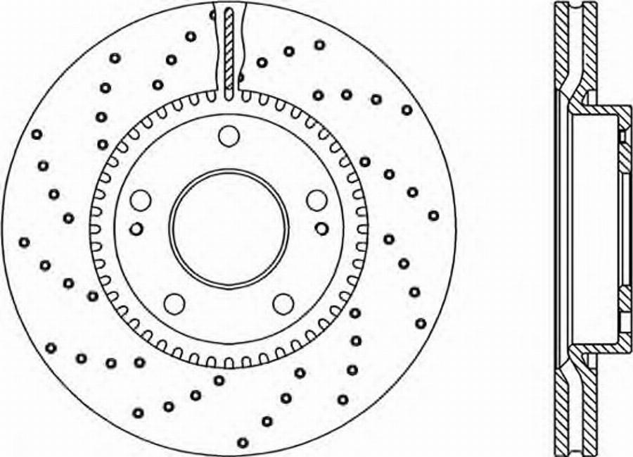 Open Parts BDRS2069.25 - Bremžu diski ps1.lv