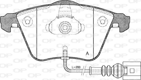 Open Parts BPA0964.41 - Bremžu uzliku kompl., Disku bremzes ps1.lv