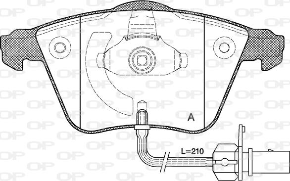 Open Parts BPA0964.02 - Bremžu uzliku kompl., Disku bremzes ps1.lv