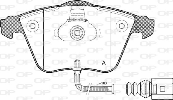 Open Parts BPA0964.32 - Bremžu uzliku kompl., Disku bremzes ps1.lv