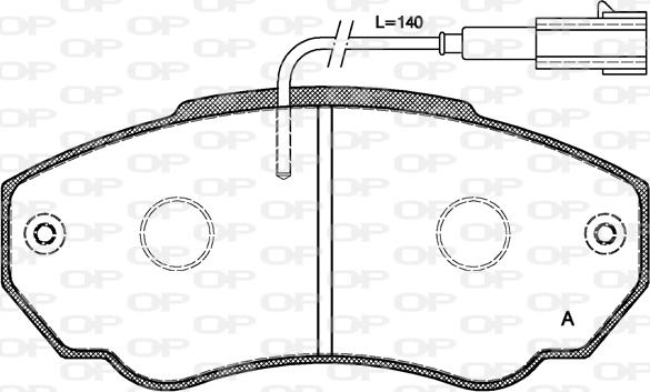 Open Parts BPA0960.01 - Bremžu uzliku kompl., Disku bremzes ps1.lv