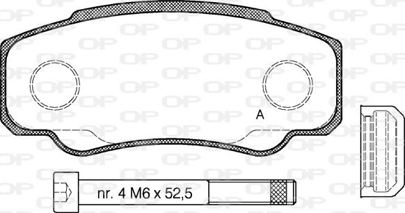 Open Parts BPA0961.00 - Bremžu uzliku kompl., Disku bremzes ps1.lv