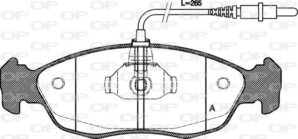 Open Parts BPA0461.02 - Bremžu uzliku kompl., Disku bremzes ps1.lv