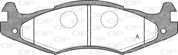 Open Parts BPA0463.00 - Bremžu uzliku kompl., Disku bremzes ps1.lv