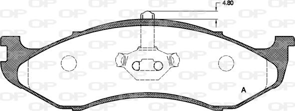 Open Parts BPA0467.00 - Bremžu uzliku kompl., Disku bremzes ps1.lv