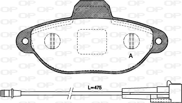 Open Parts BPA0414.01 - Bremžu uzliku kompl., Disku bremzes ps1.lv