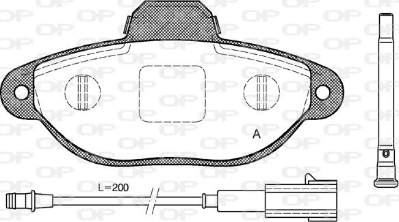 Open Parts BPA0414.21 - Bremžu uzliku kompl., Disku bremzes ps1.lv