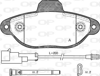 Open Parts BPA0414.22 - Bremžu uzliku kompl., Disku bremzes ps1.lv