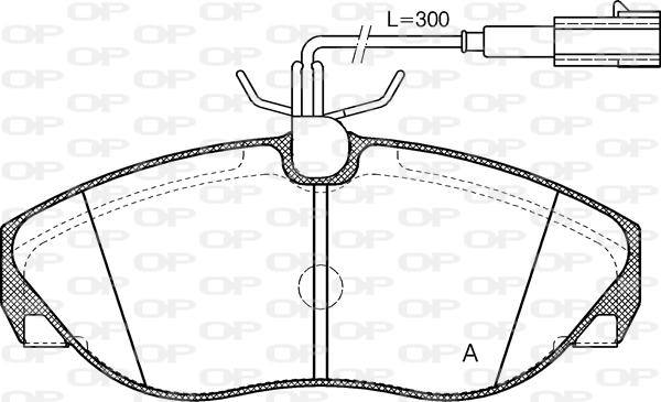 Open Parts BPA0486.11 - Bremžu uzliku kompl., Disku bremzes ps1.lv