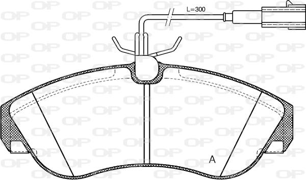 Open Parts BPA0487.11 - Bremžu uzliku kompl., Disku bremzes ps1.lv