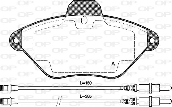 Open Parts BPA0439.04 - Bremžu uzliku kompl., Disku bremzes ps1.lv