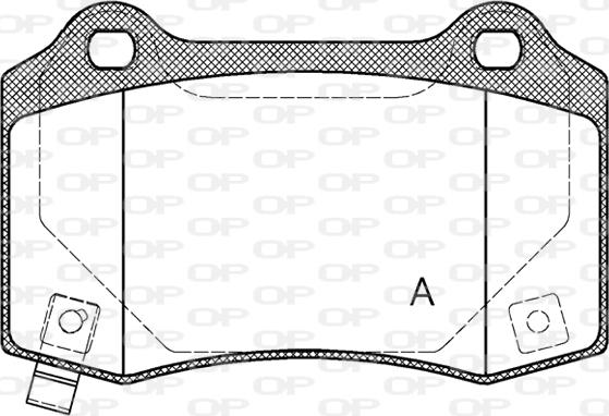 Open Parts BPA0434.54 - Bremžu uzliku kompl., Disku bremzes ps1.lv