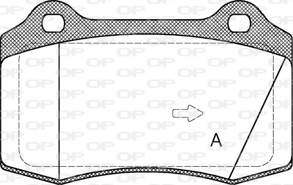 Open Parts BPA0434.55 - Bremžu uzliku kompl., Disku bremzes ps1.lv