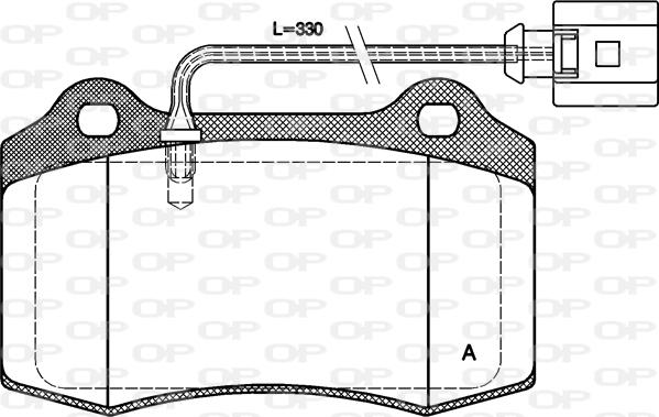 Open Parts BPA0434.01 - Bremžu uzliku kompl., Disku bremzes ps1.lv